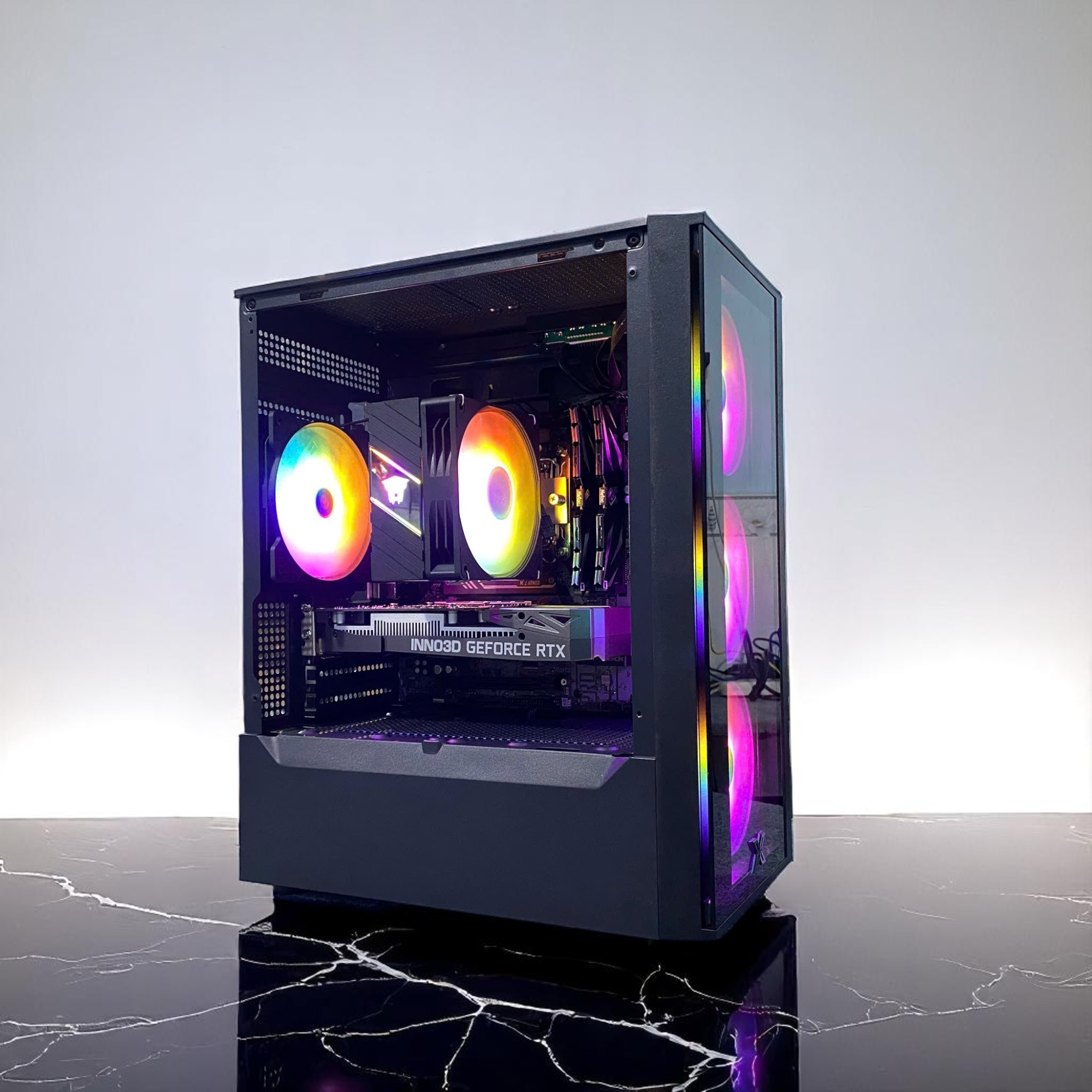 PC Đồ họa HMPC Black Bear | Intel Core I5 12400F\ RTX 3050 6GB\ B760 \ RAM 32GB\ SSD 1TB